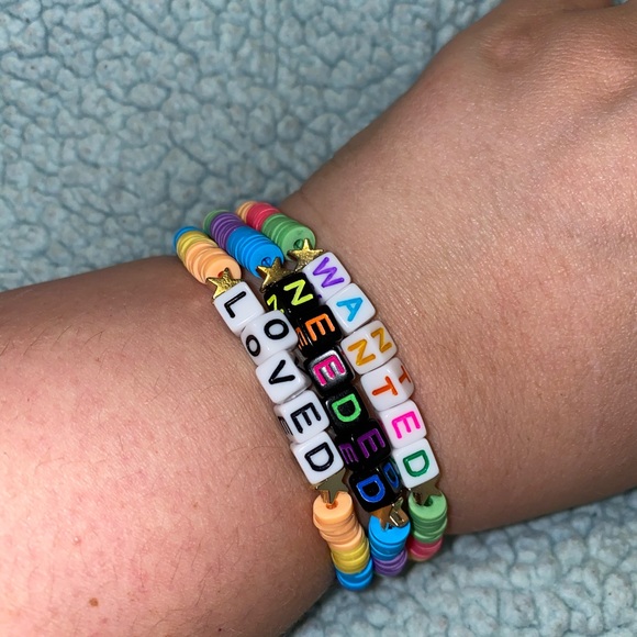 WANTED • NEEDED • LOVED 3 piece bracelet set - Picture 3 of 3